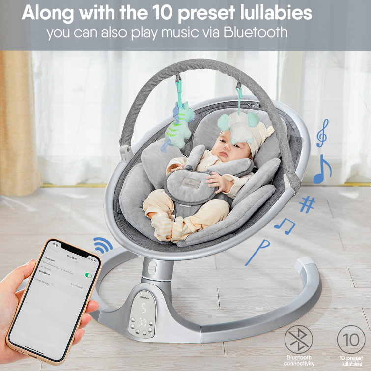 Baby swing online chair with lights